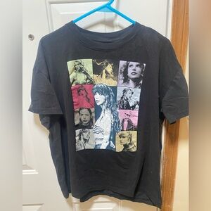 Authentic Taylor Swift The Eras Tour T-Shirt - Black - Size S (Made in Egypt)
